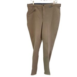 Belstar Equestrian Riding Breeches Jodhpurs Tan Knee Patch Womens Size 46 Fit 34